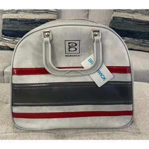 Vintage Brunswick One Ball Bowling Bag With Wire Rack